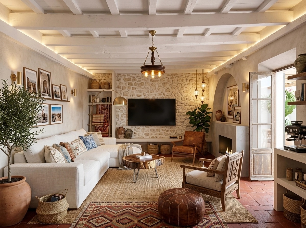 Interior design in Eclectic style — Living Room by GenRoom AI