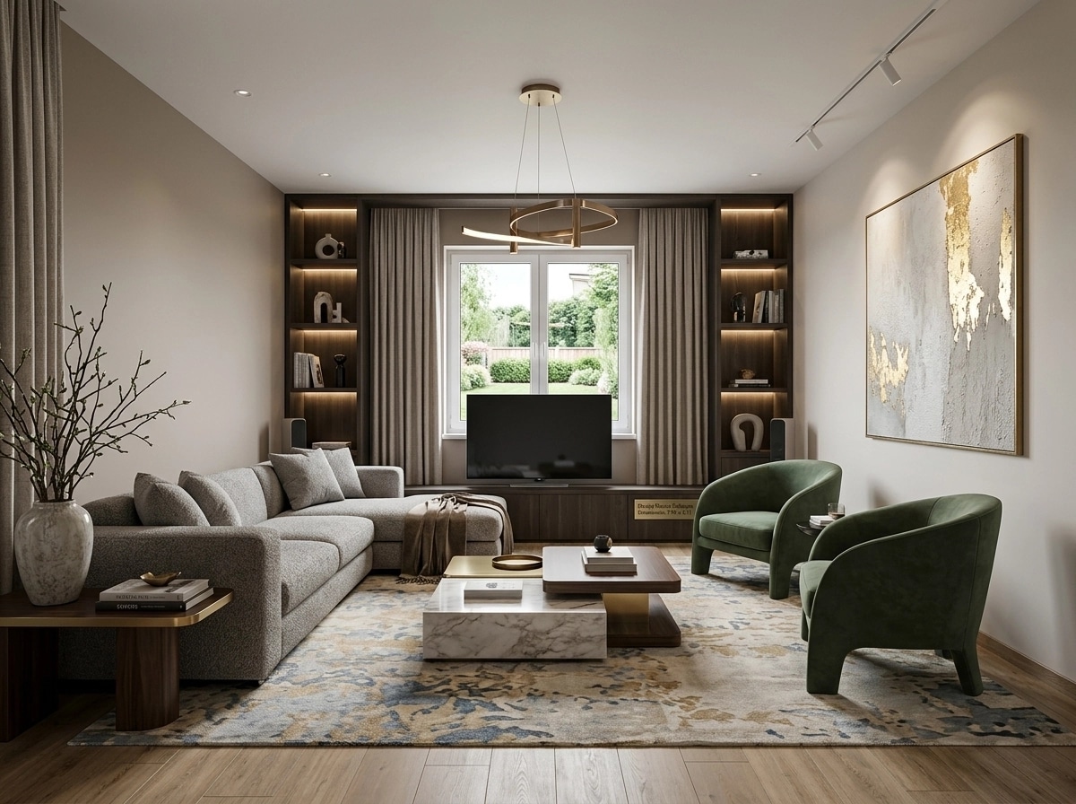 Interior design in Contemporary style — Living Room by GenRoom AI