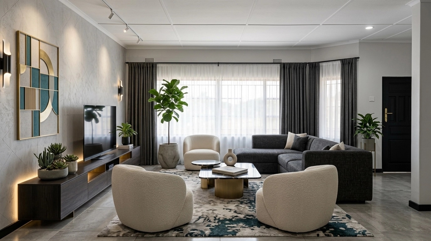 Interior design in Contemporary style — Living Room by GenRoom AI
