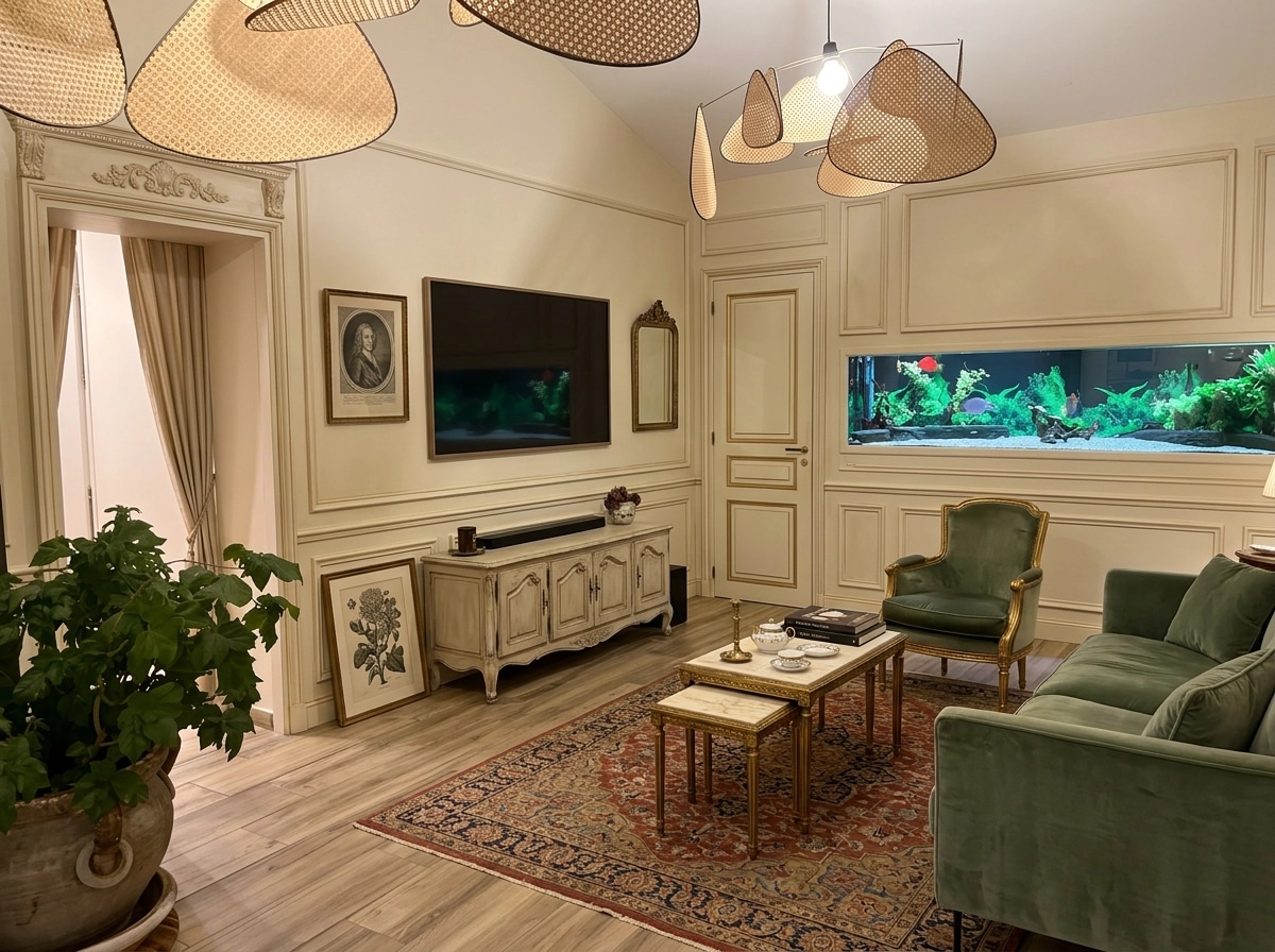 Interior design in French Parisian style — Living Room by GenRoom AI