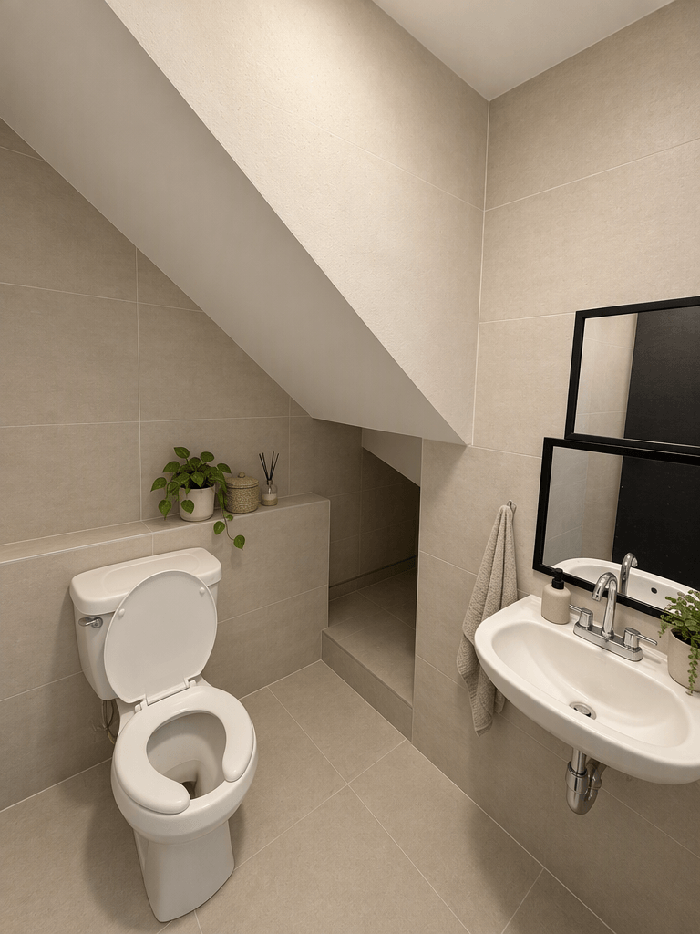 Interior design in Minimalism style — Bathroom by GenRoom AI