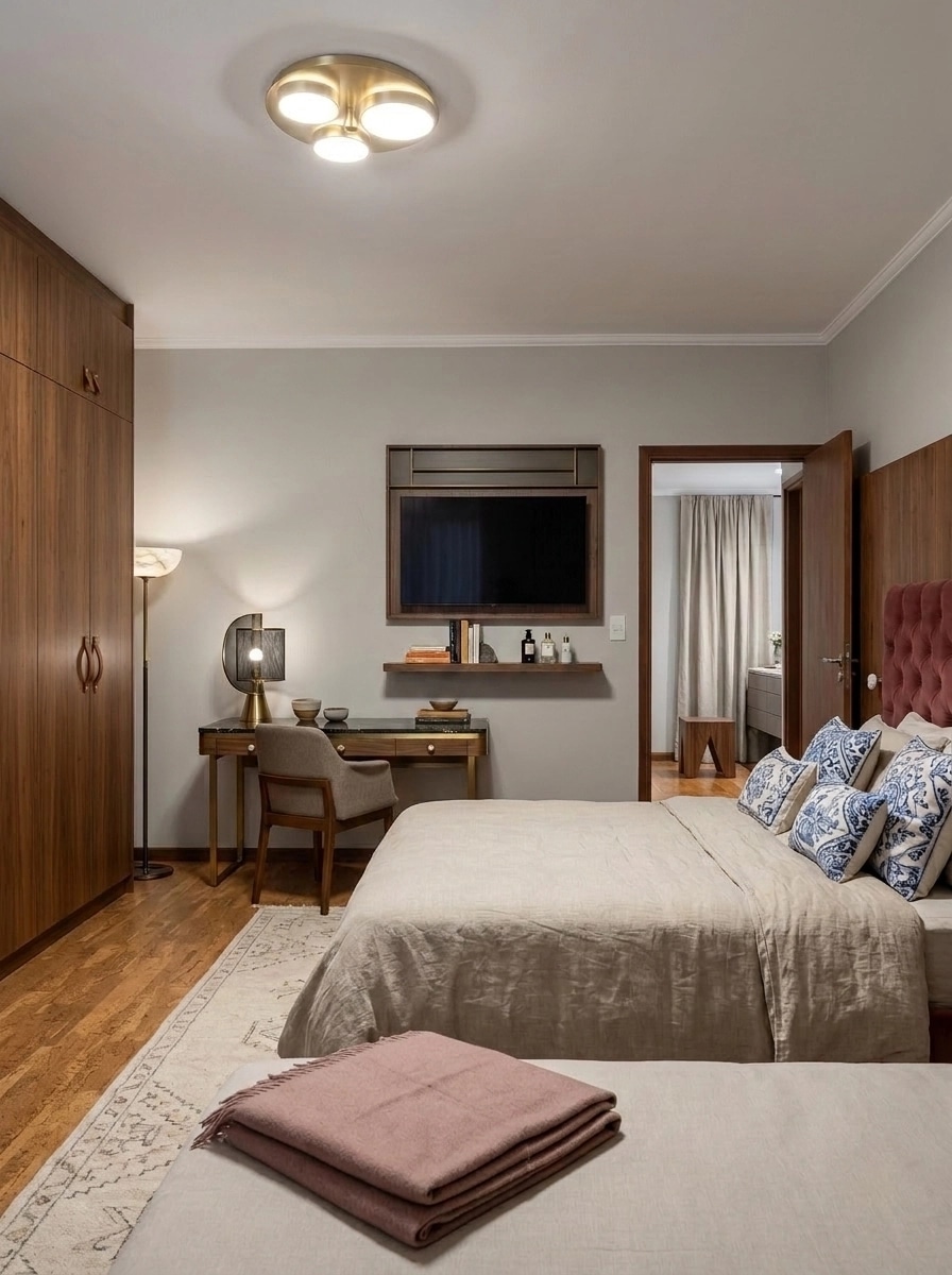 Portuguese Modern Bedroom design — interior photo by GenRoom AI