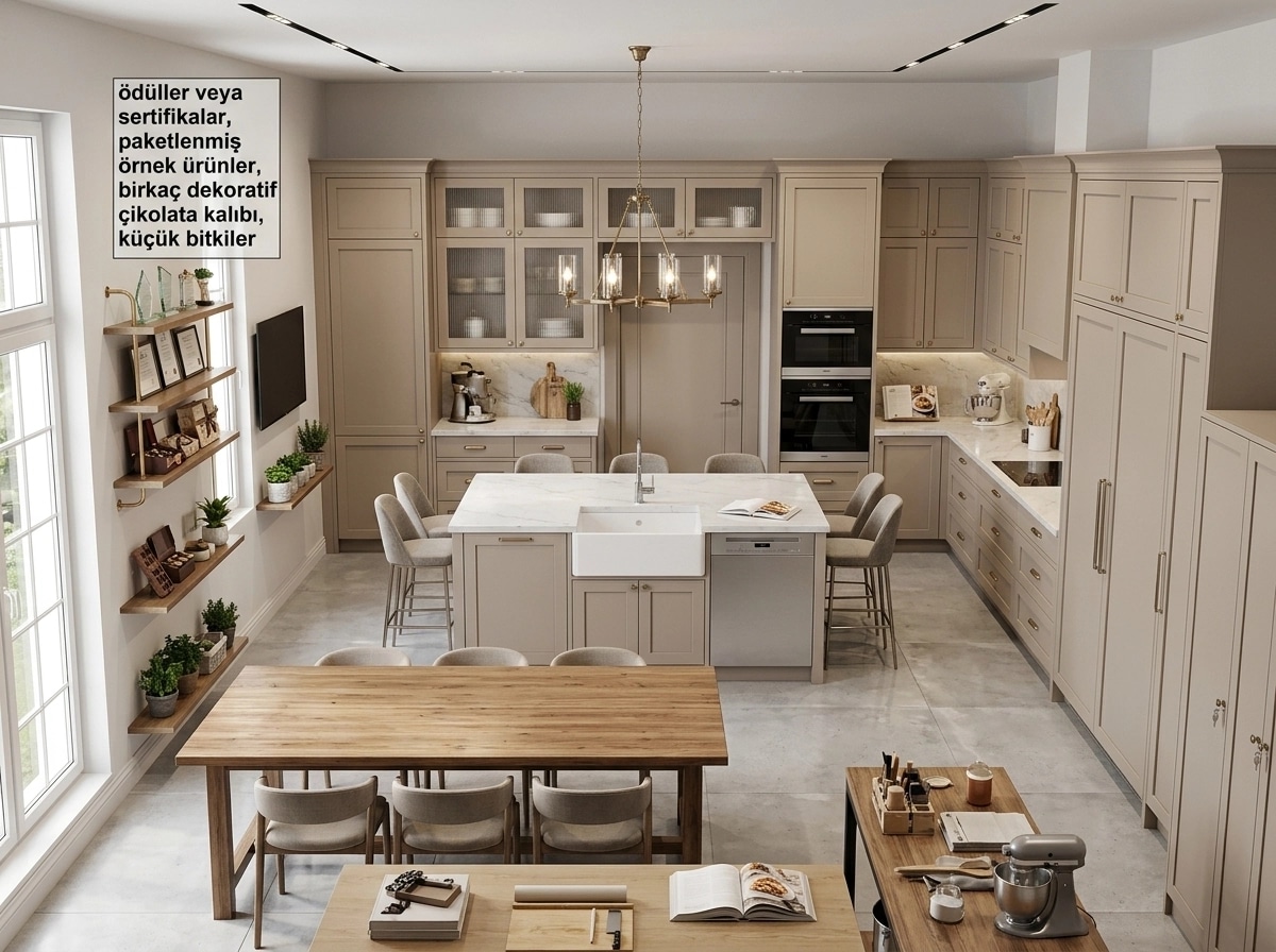 Kitchen interior in Transitional style — photo by GenRoom AI