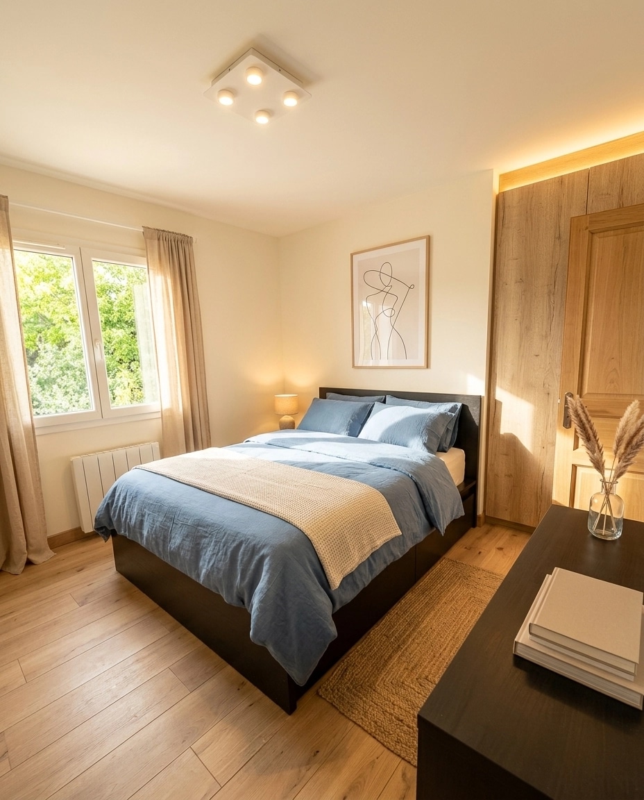Minimalism Bedroom design — interior photo by GenRoom AI