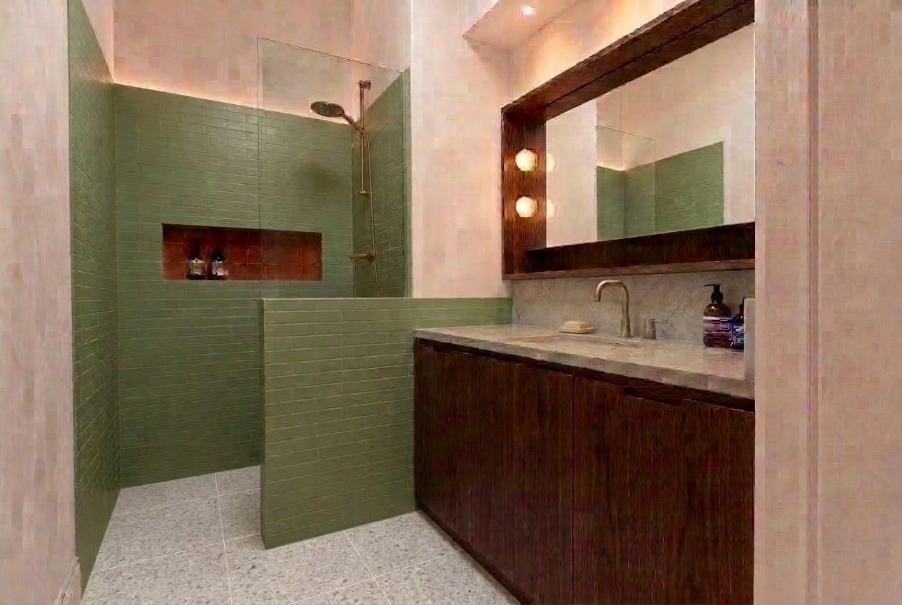 Bathroom interior in no_style style — photo by GenRoom AI