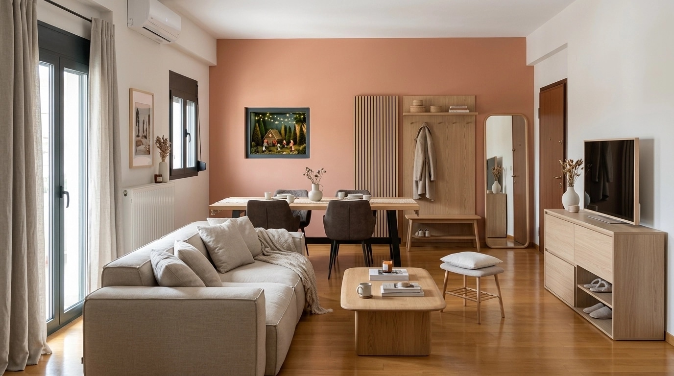 Scandinavian Living Room design — interior photo by GenRoom AI