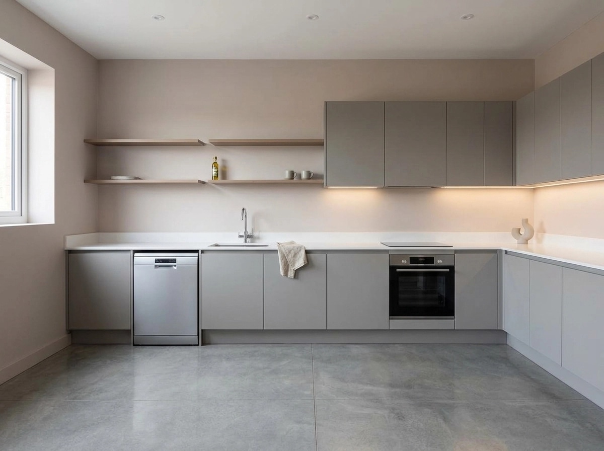 Minimalism Kitchen design — interior photo by GenRoom AI