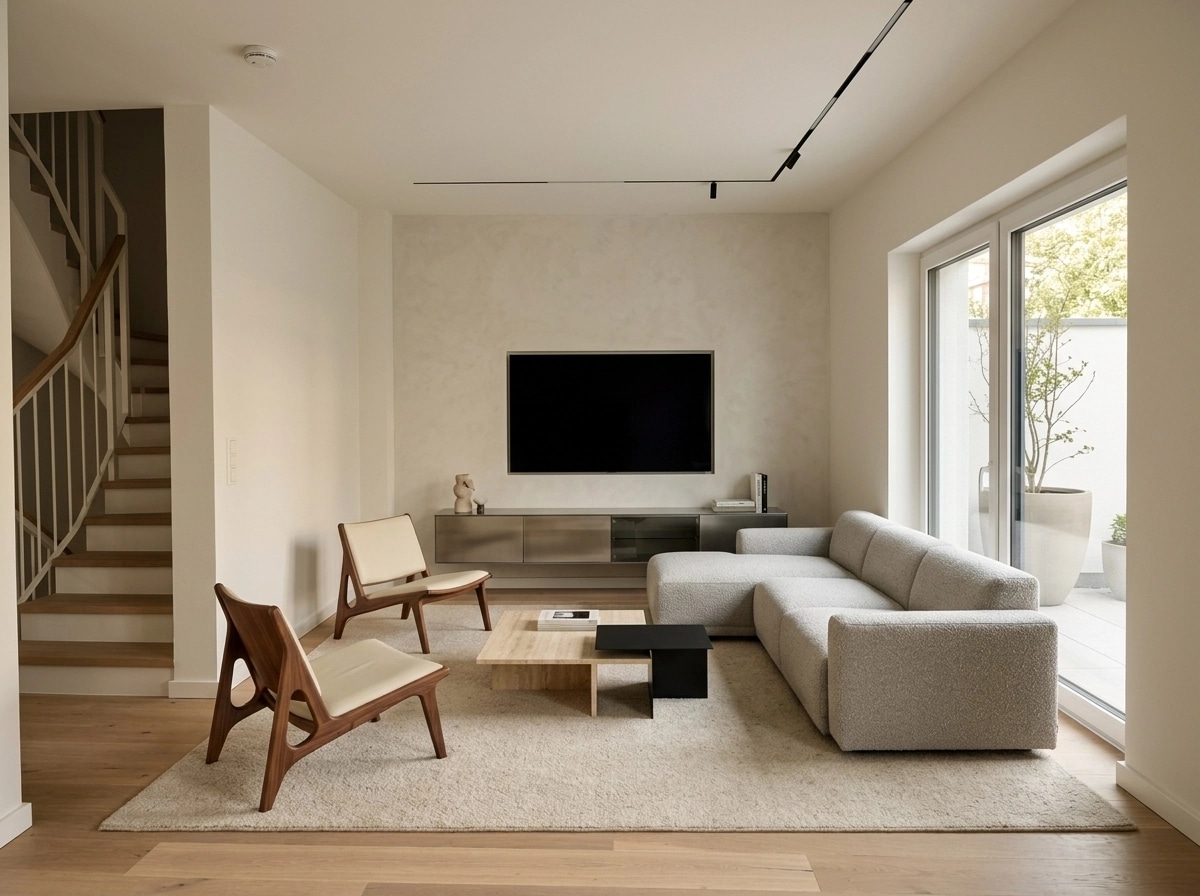 Interior design in Minimalism style — Living Room by GenRoom AI