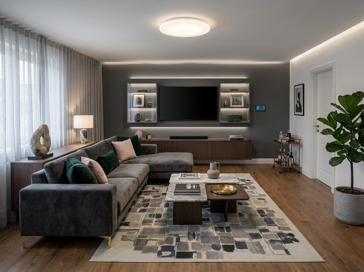 Interior design in Contemporary style — Living Room by GenRoom AI
