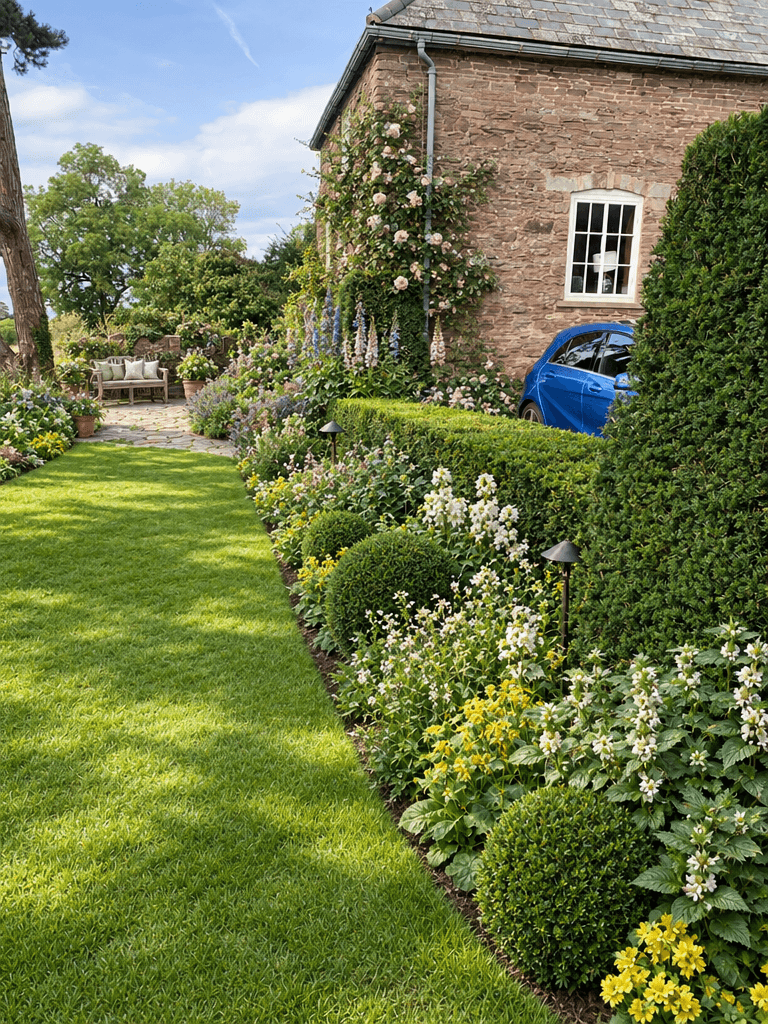 Landscape design in English Cottage Garden style — Yard by GenRoom AI