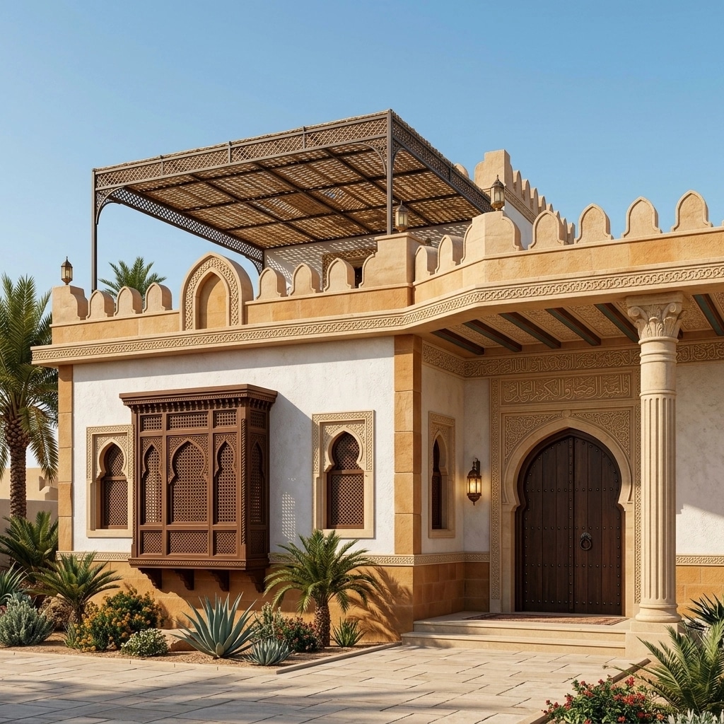 Arabian Facade Facade design — facade photo by GenRoom AI
