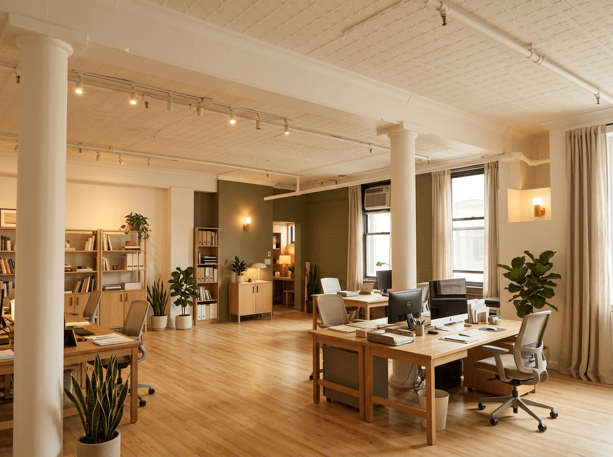 İç mekân tasarımı Scandinavian stili — office_space GenRoom AI