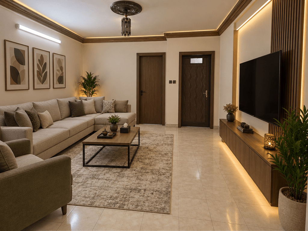 Interior design in Contemporary style — Living Room by GenRoom AI