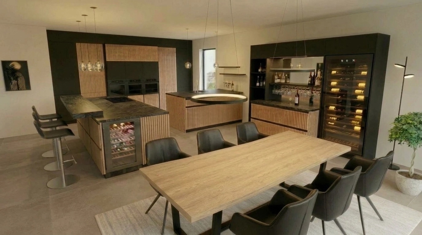 Kitchen interior in no_style style — photo by GenRoom AI