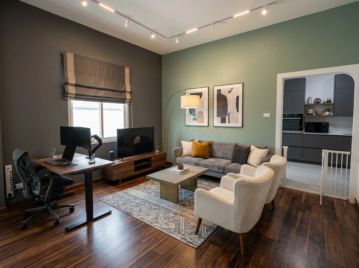 Interior design in Contemporary style — Living Room by GenRoom AI