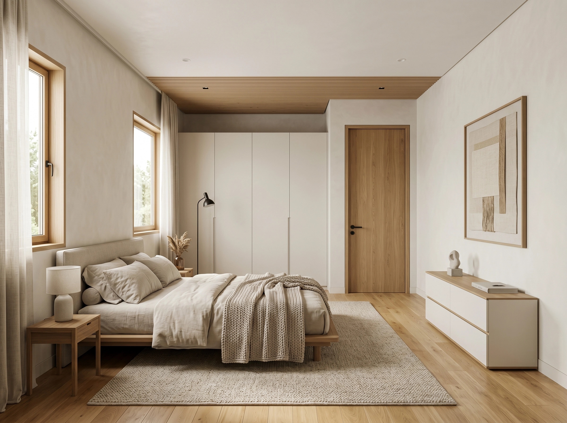 Minimalism Bedroom design — interior photo by GenRoom AI