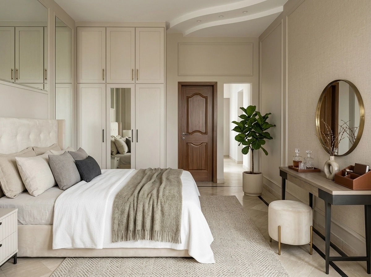 Interior design in Transitional style — Bedroom by GenRoom AI
