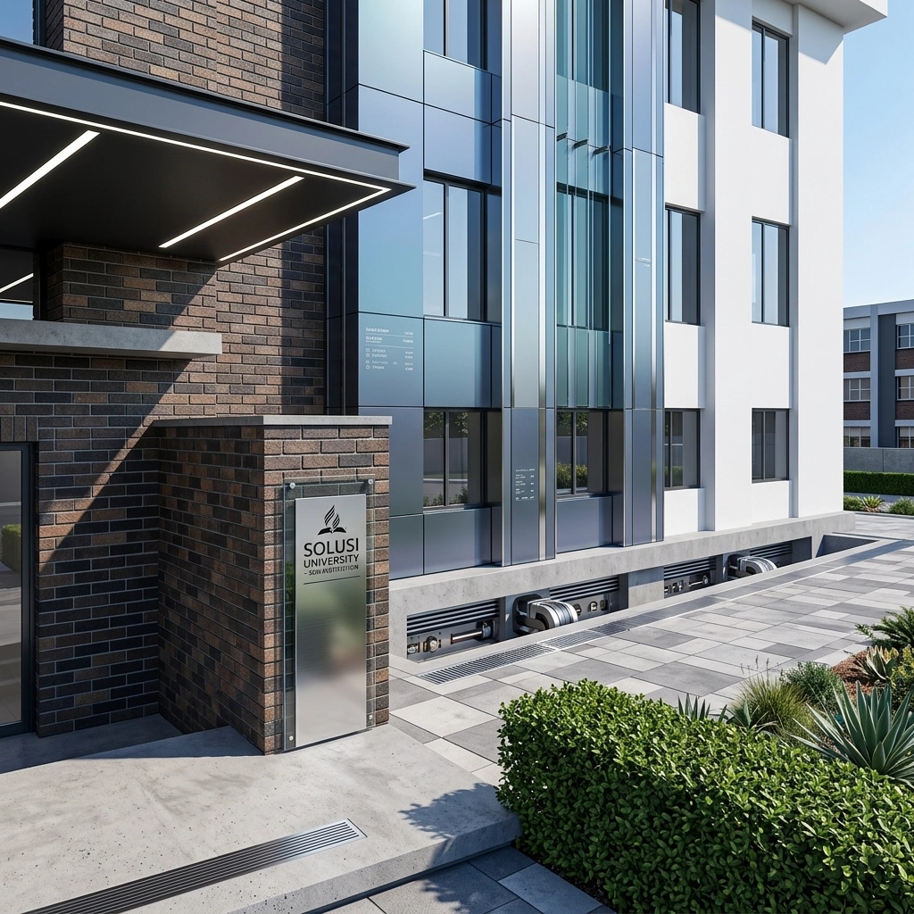 Hi-Tech Facade Facade design — facade photo by GenRoom AI