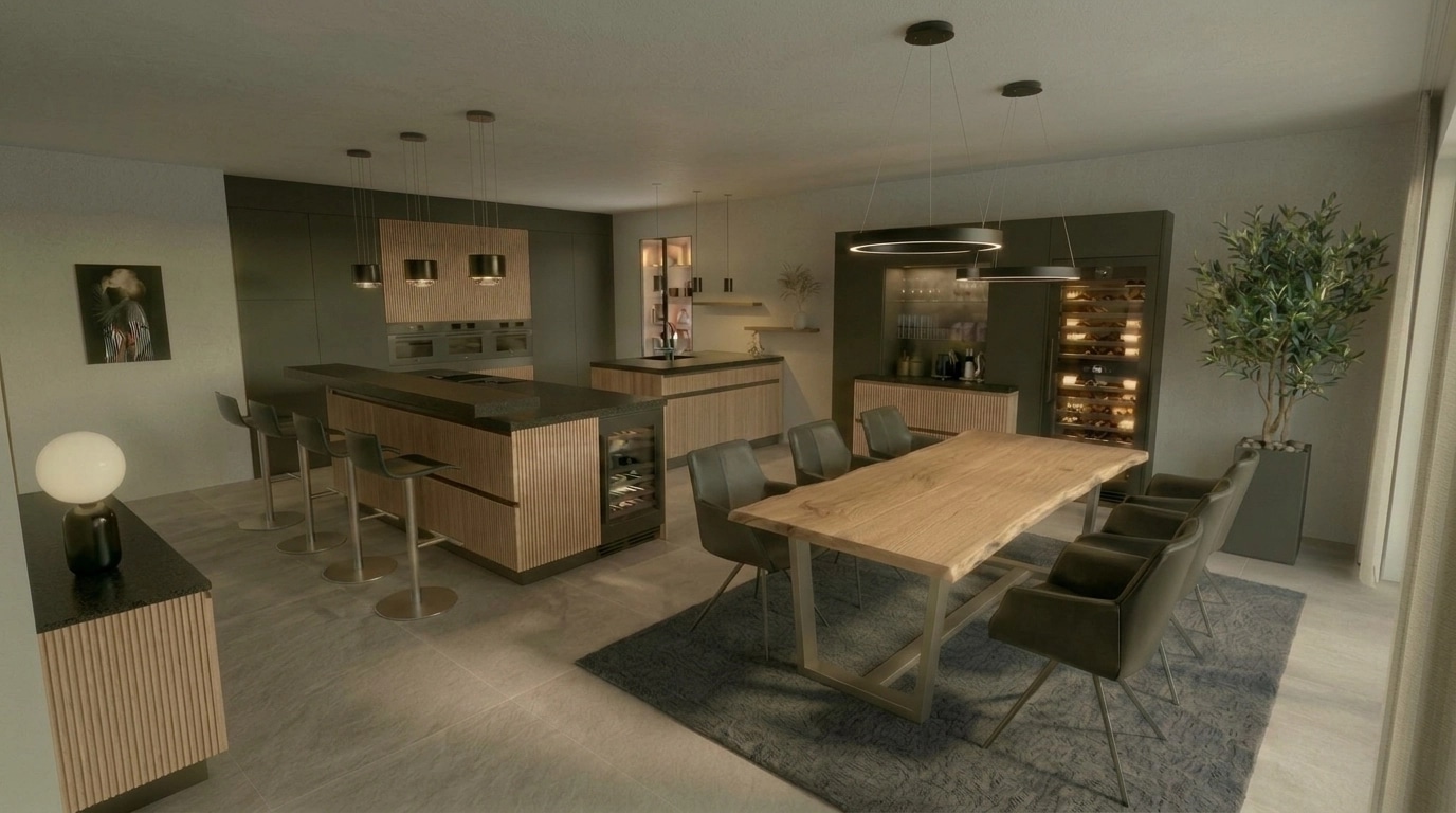 Kitchen interior in no_style style — photo by GenRoom AI