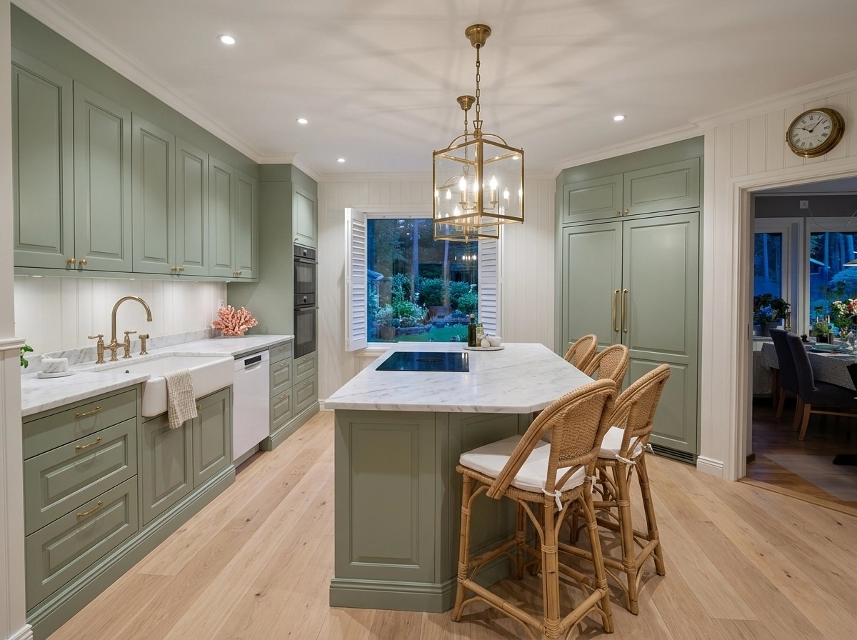 Interior design in Coastal / Hamptons style — Kitchen by GenRoom AI