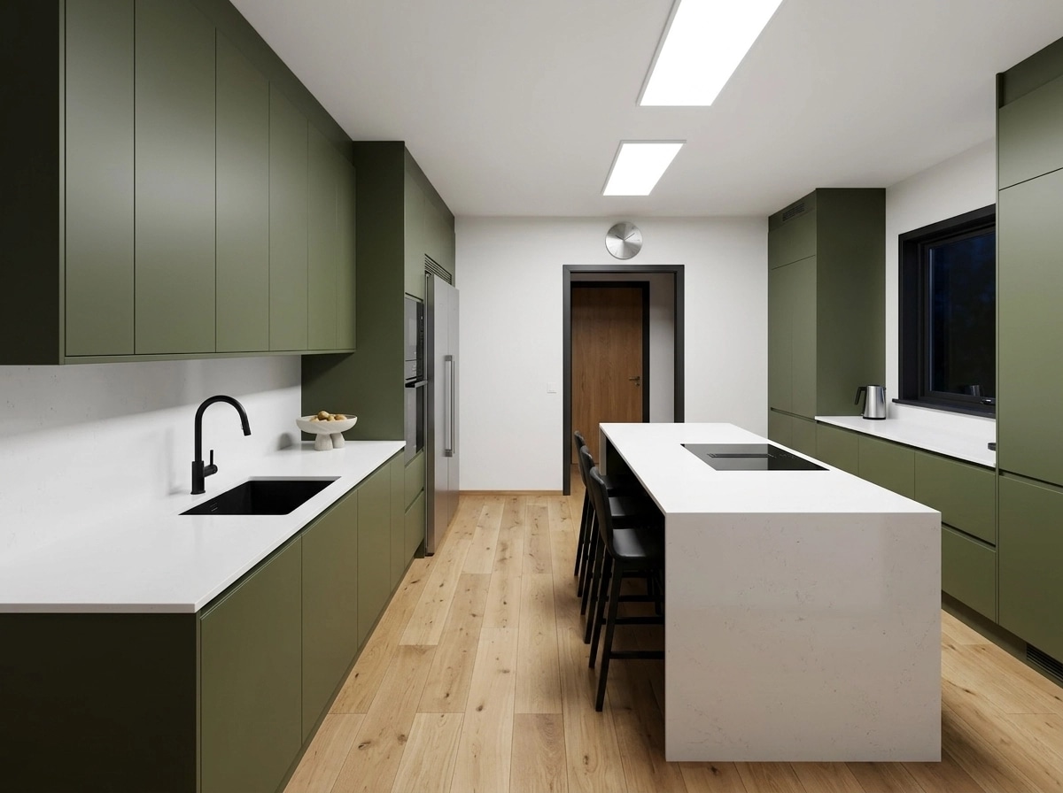 Minimalism Kitchen design — interior photo by GenRoom AI