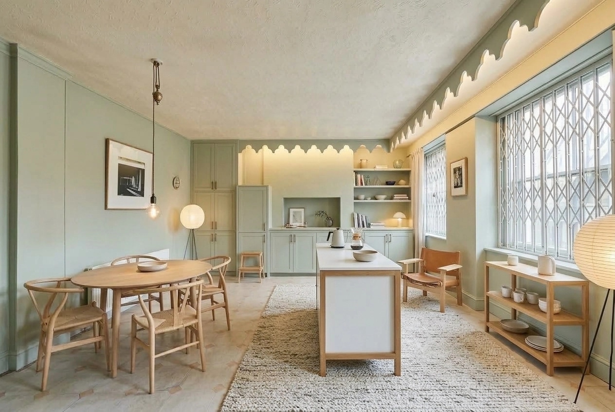 Scandinavian Soggiorno design — interior photo by GenRoom AI
