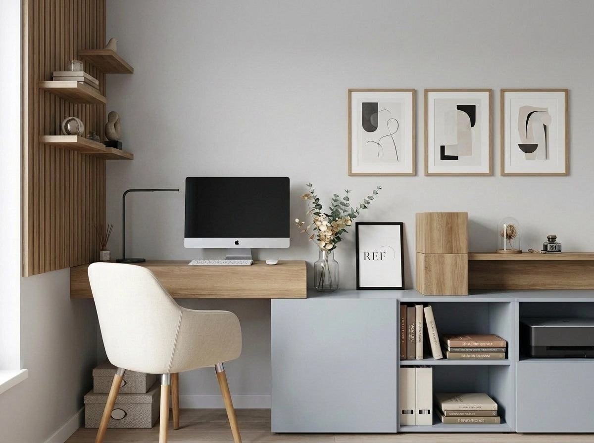 Interior design in Scandinavian style — home_office by GenRoom AI