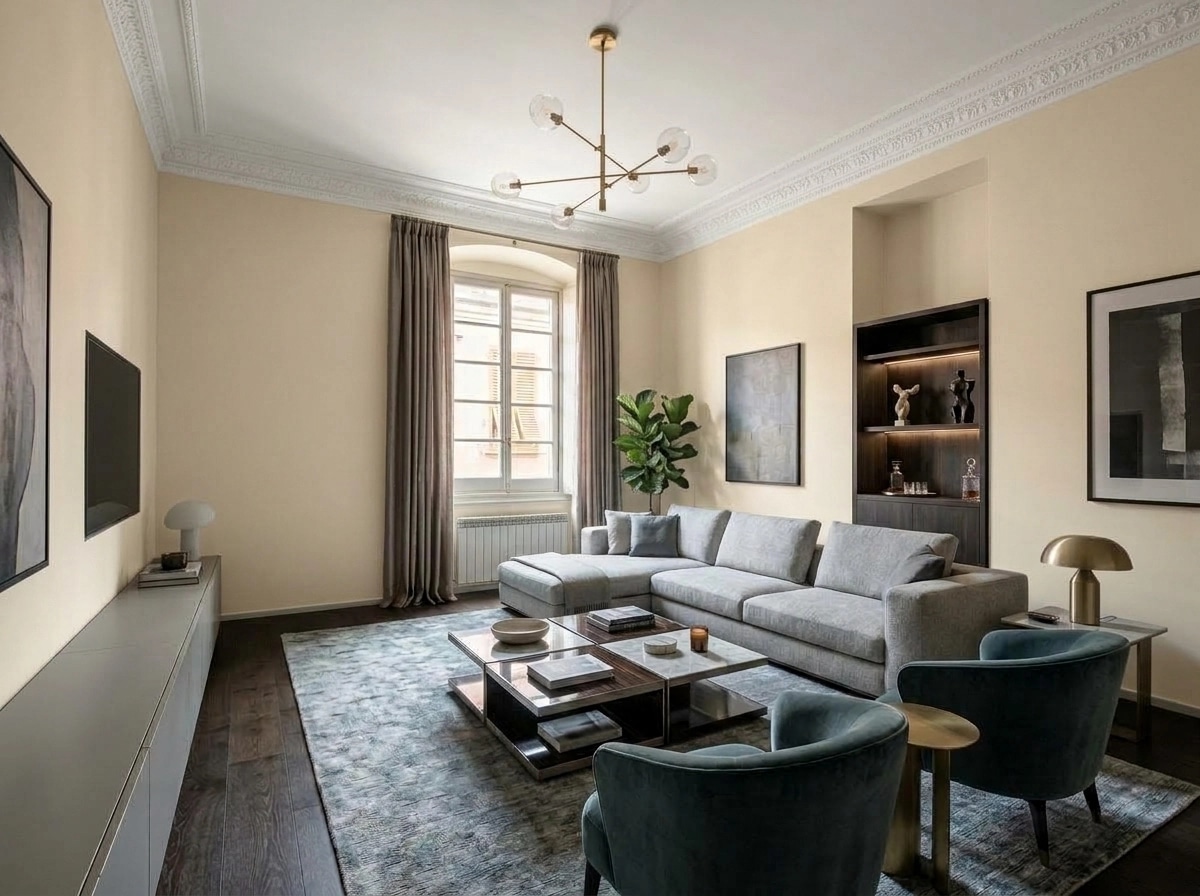 Interior design in Contemporary style — Living Room by GenRoom AI