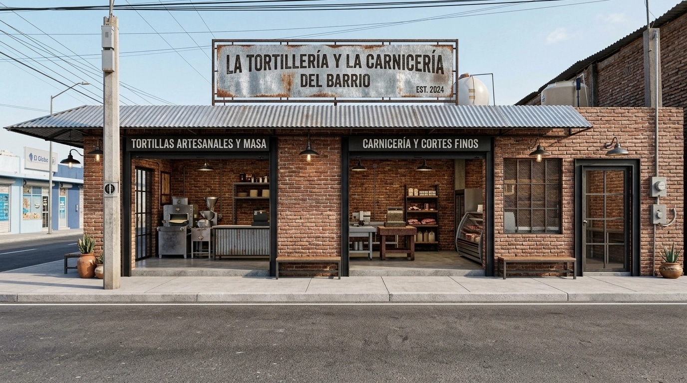 Facade design in Loft Facade style — photo by GenRoom AI