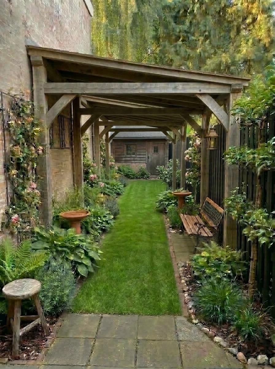 Country Rustic Garden Yard design — yard photo by GenRoom AI