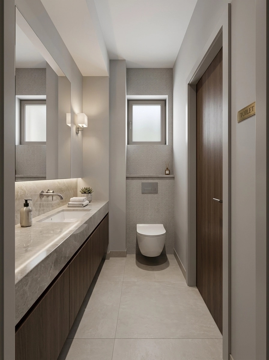 Bathroom interior in no_style style — photo by GenRoom AI