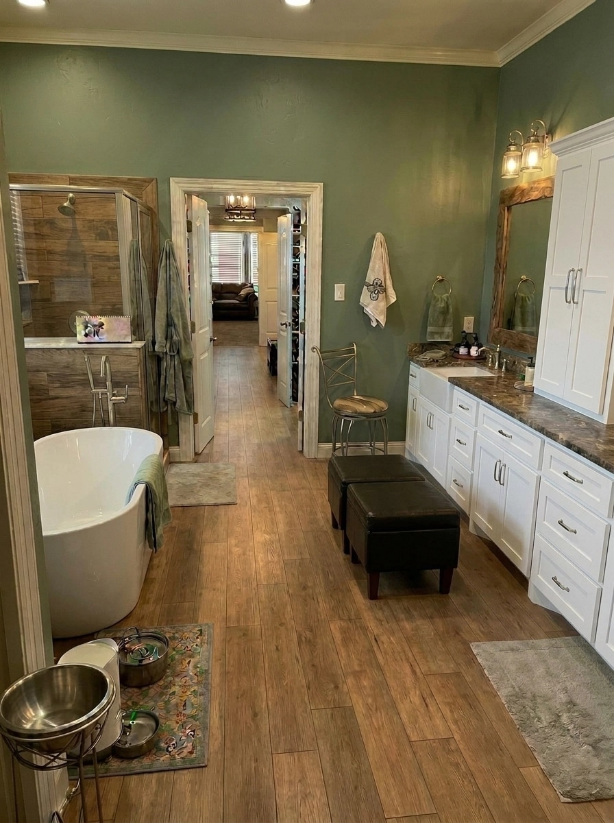 Interior design in Modern Farmhouse style — Bathroom by GenRoom AI