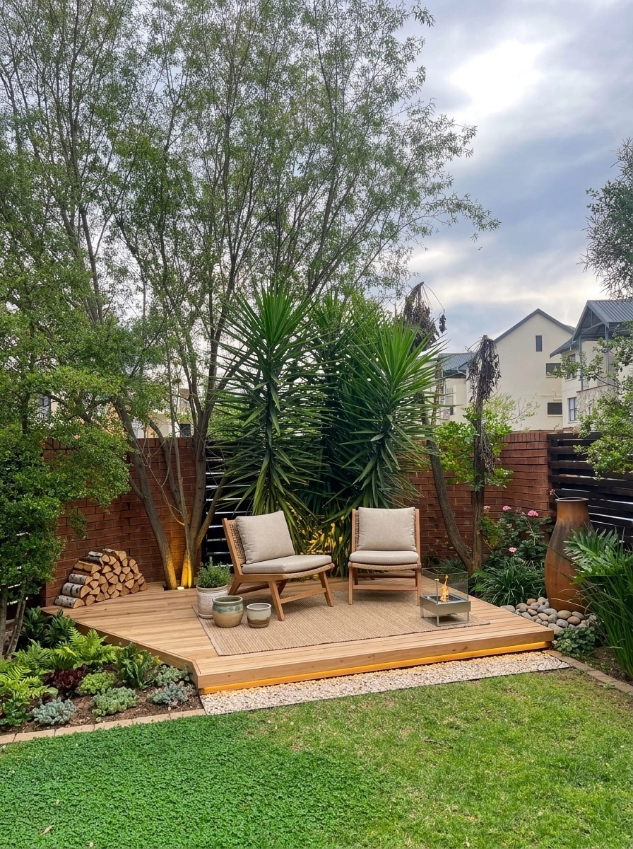 Landscape design in Scandinavian Garden style — Yard by GenRoom AI