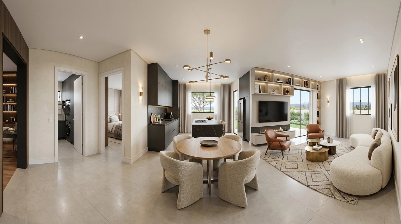 Interior design in Contemporary style — Living Room by GenRoom AI