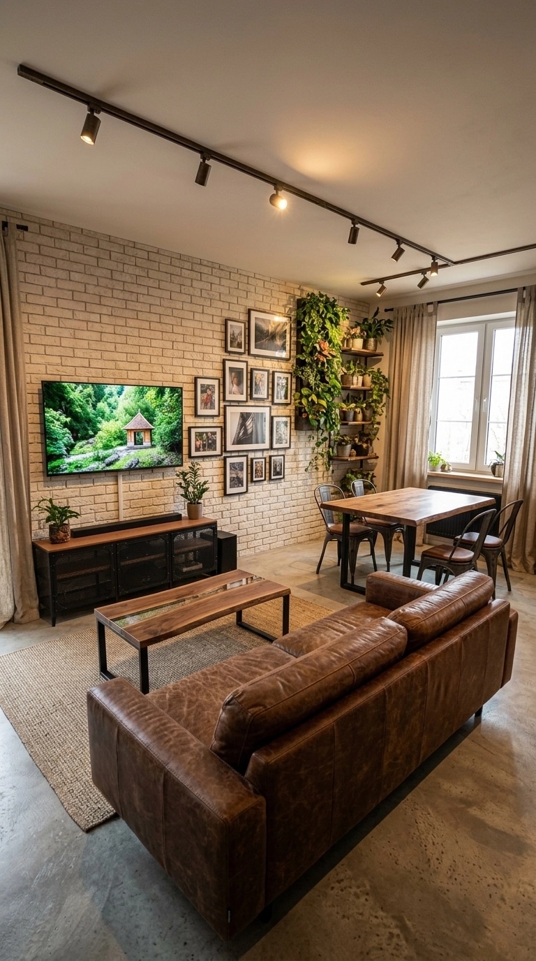 Interior design in Loft / Industrial style — Living Room by GenRoom AI