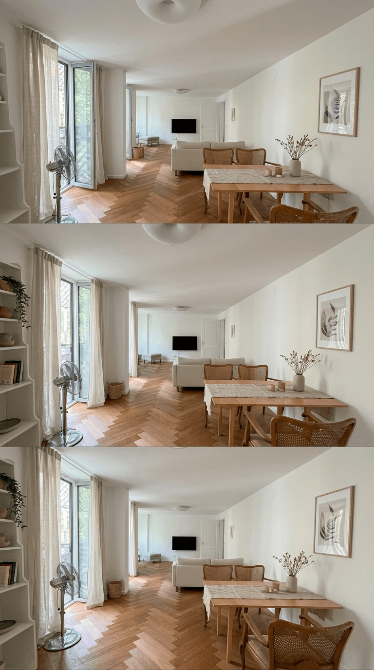 Interior design in Scandinavian style — Living Room by GenRoom AI