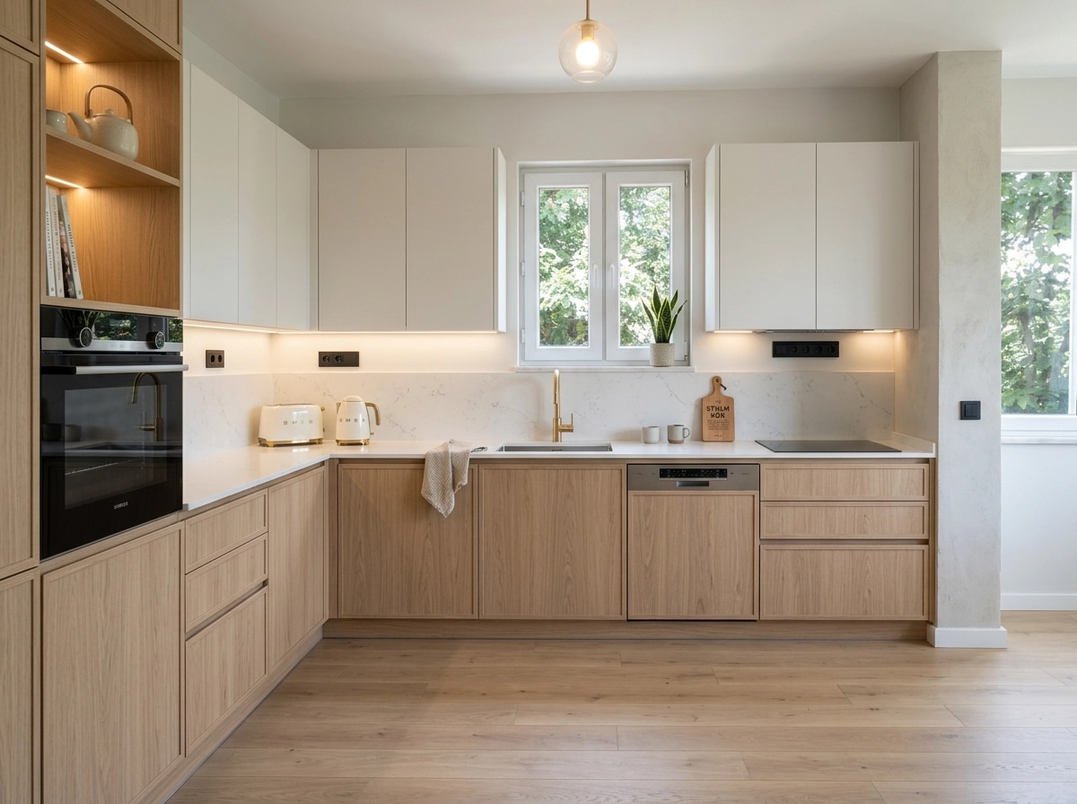 Interior design in Scandinavian style — Kitchen by GenRoom AI