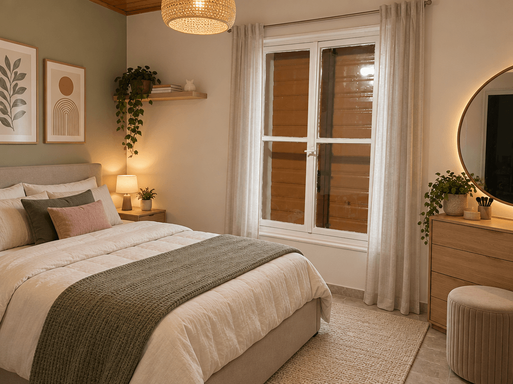 Contemporary Bedroom design — interior photo by GenRoom AI