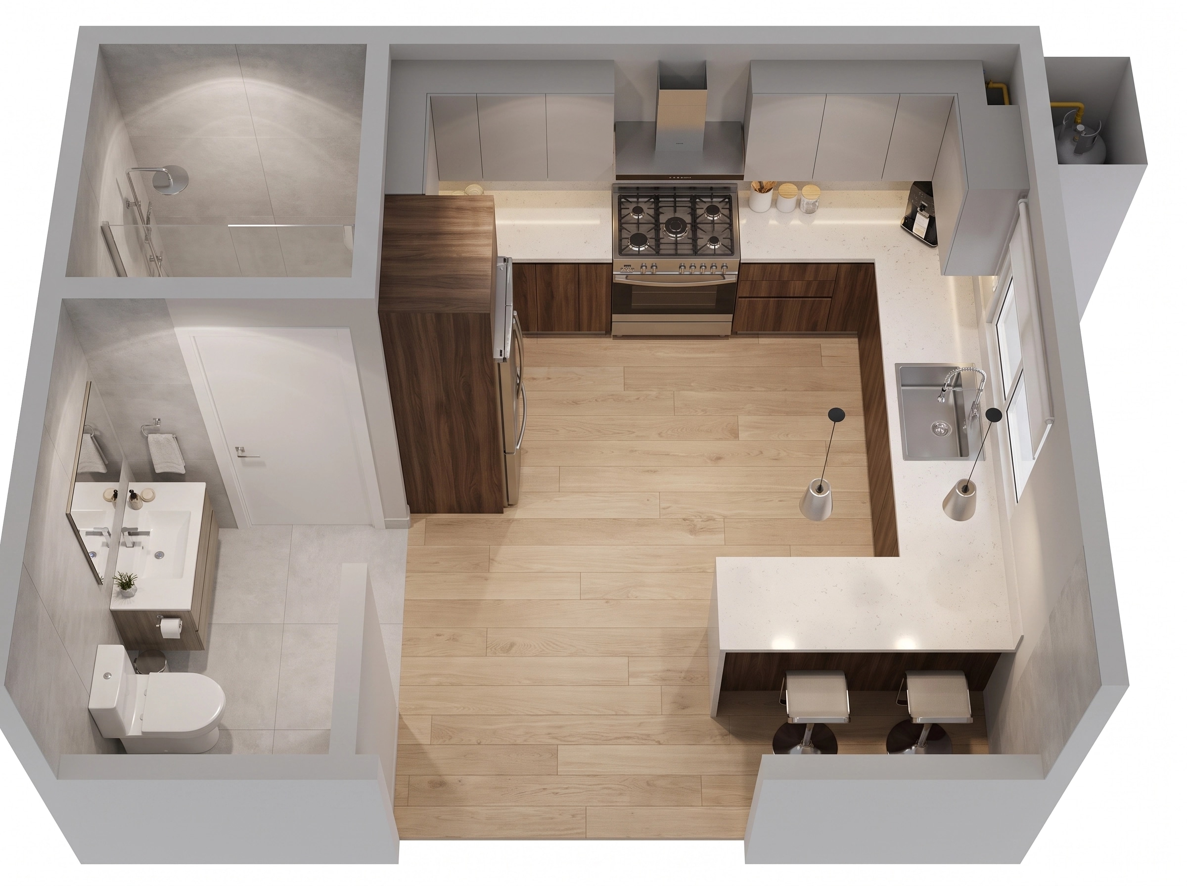 Interior design in Contemporary style — Living Room by GenRoom AI