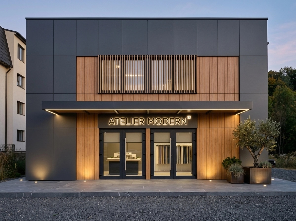 Contemporary Facade Facade design — facade photo by GenRoom AI