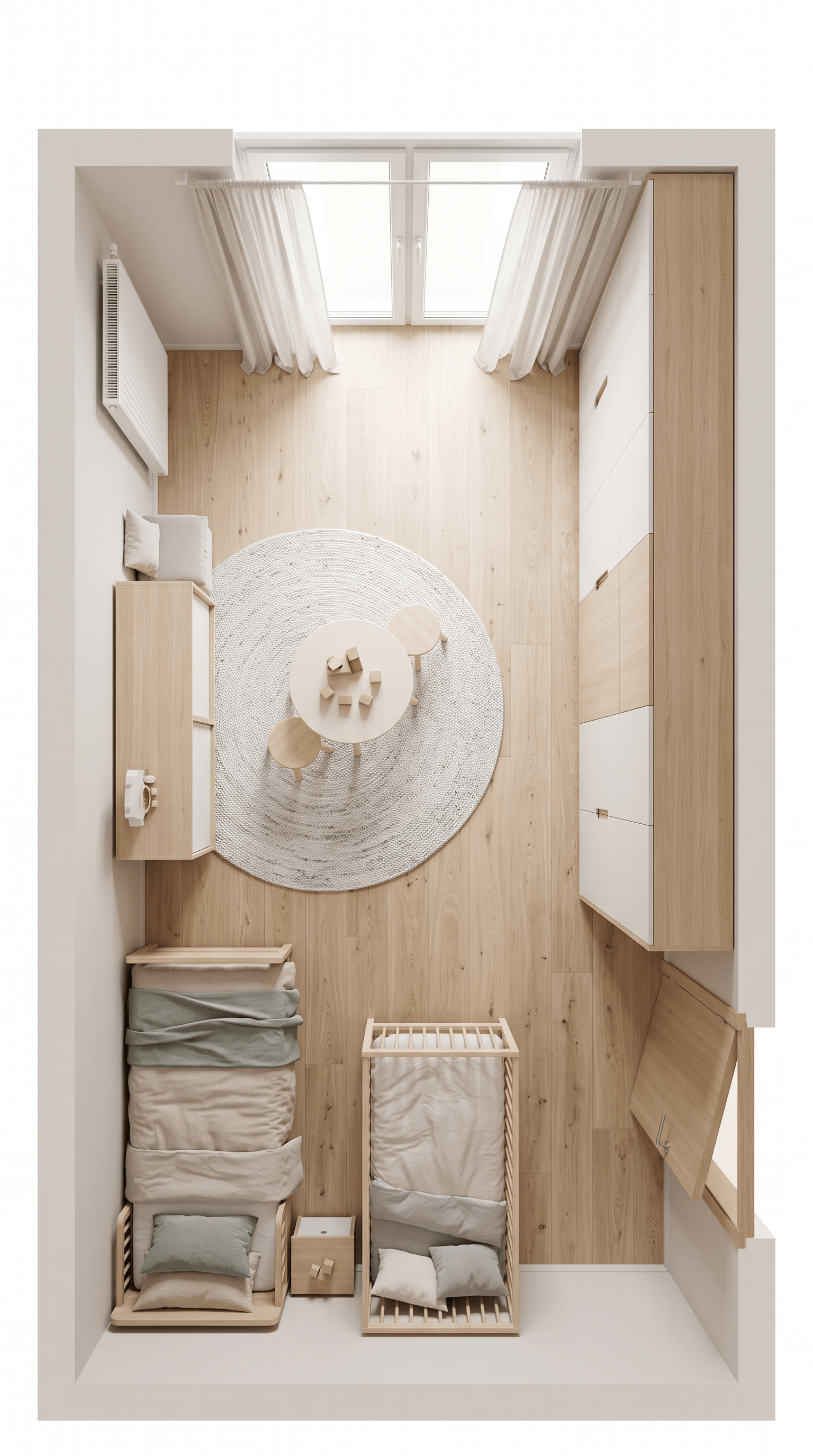 Interior design in Scandinavian style — Living Room by GenRoom AI