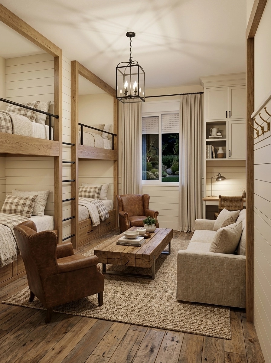 Modern Farmhouse Living Room design — interior photo by GenRoom AI