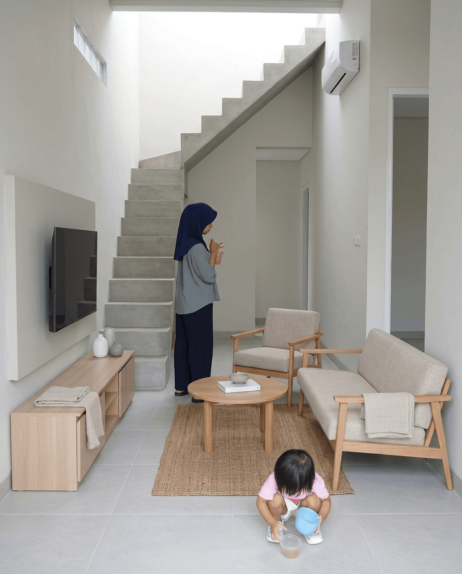 Interior design in Scandinavian style — Living Room by GenRoom AI