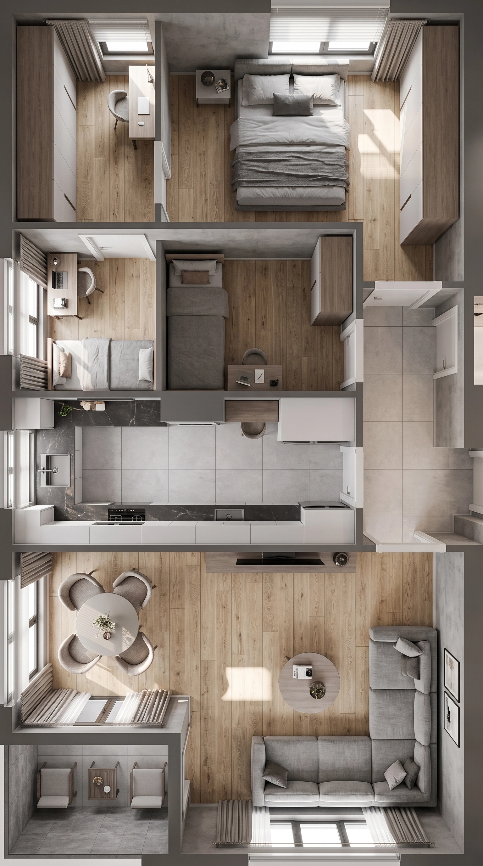 Interior design in Contemporary style — Living Room by GenRoom AI