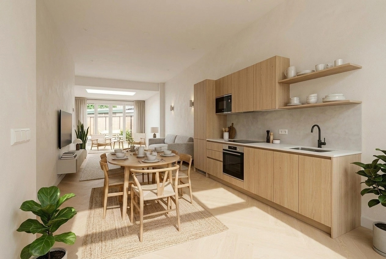 Scandinavian Kitchen design — interior photo by GenRoom AI