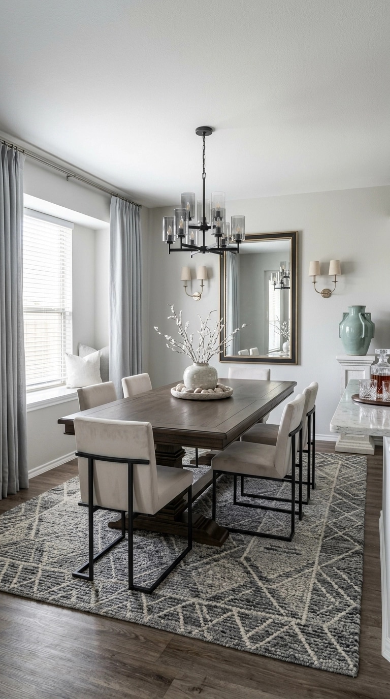 Interior design in Transitional style — dining_room by GenRoom AI