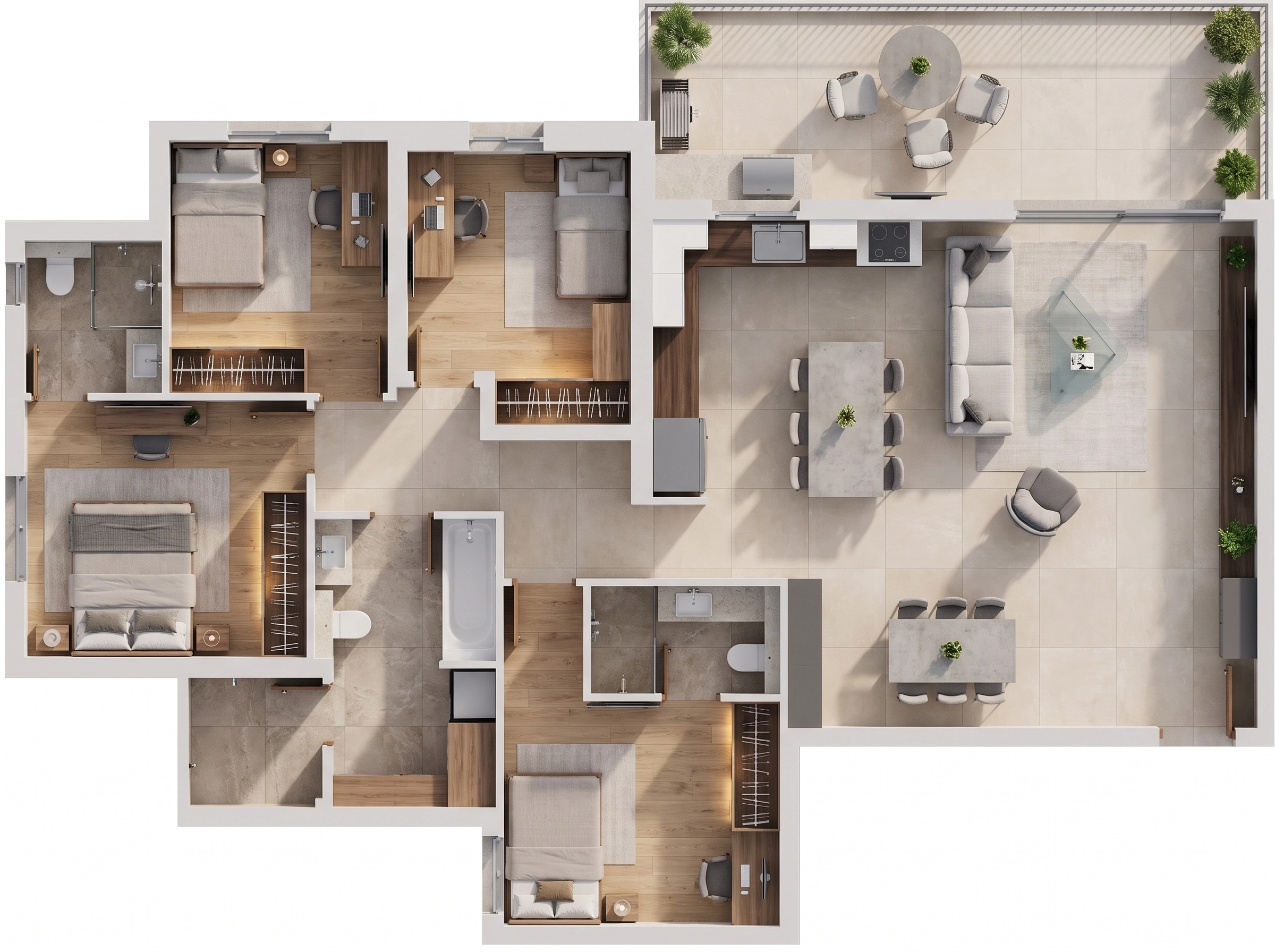 Interior design in Contemporary style — Living Room by GenRoom AI