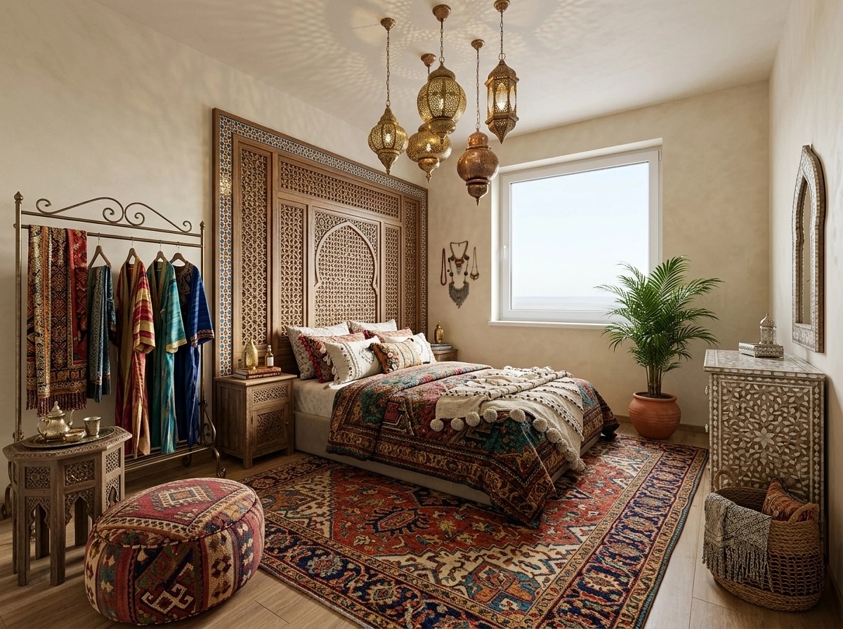 Interior design in Bohemian style — Bedroom by GenRoom AI