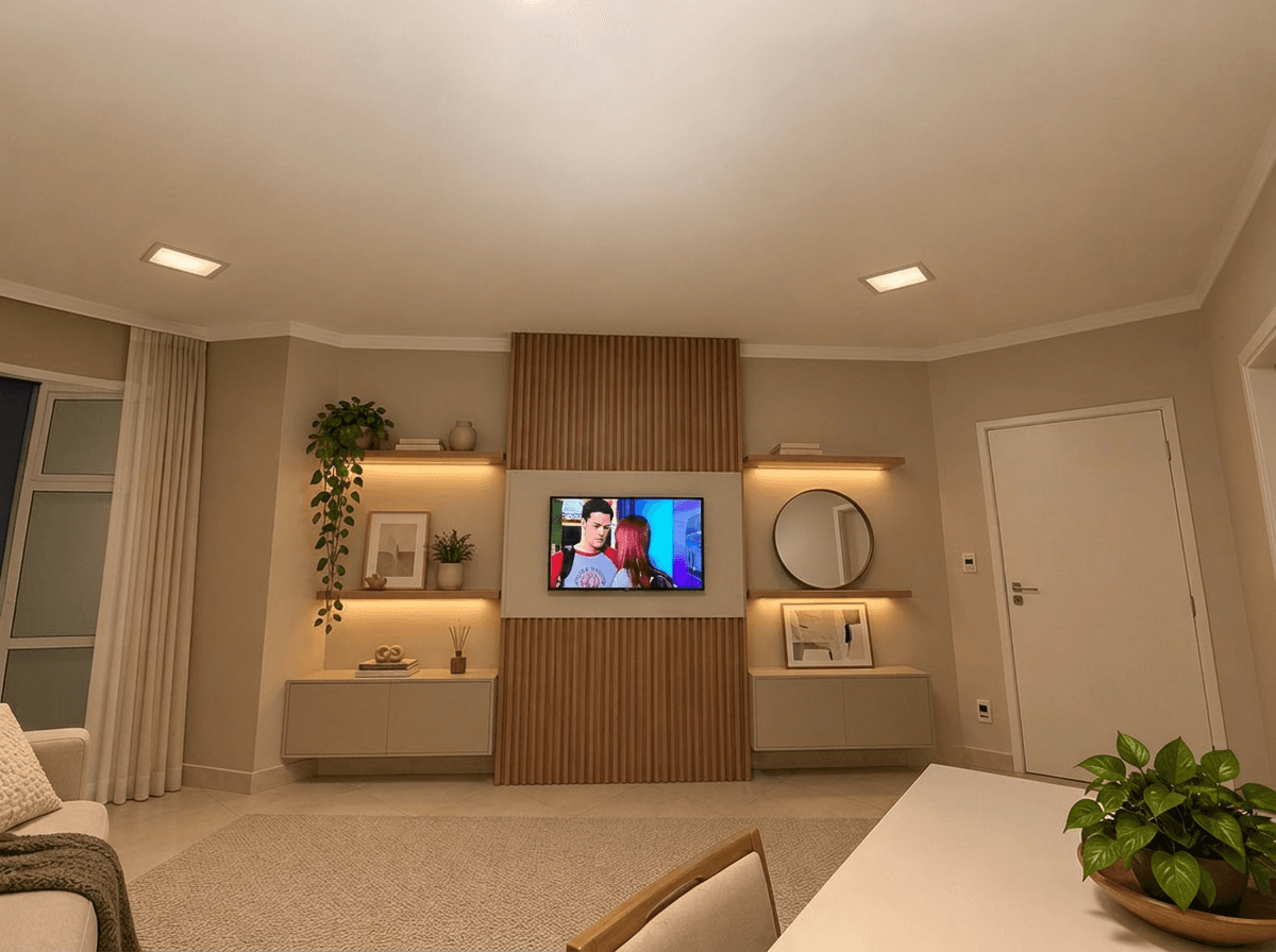 Interior design in Minimalism style — Living Room by GenRoom AI