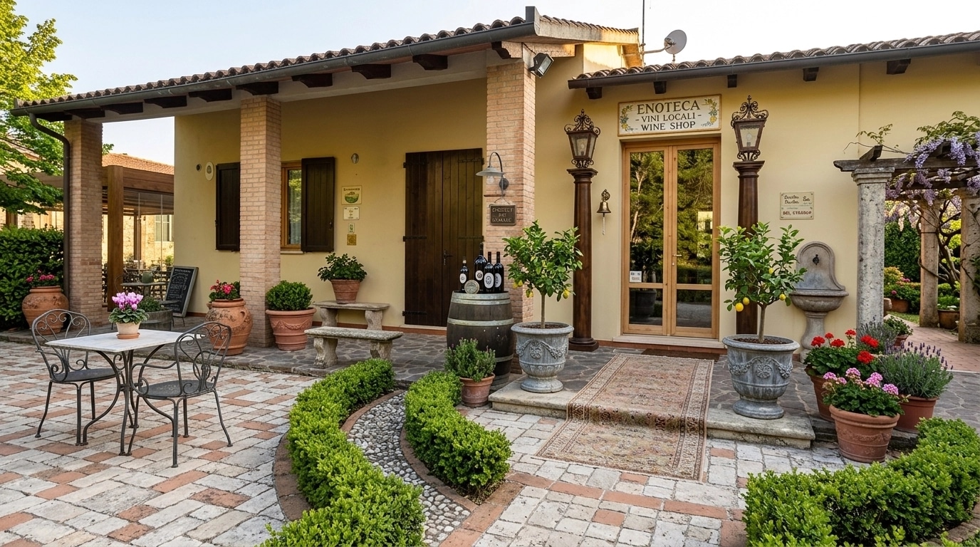 Landscape design in Italian Courtyard style — Yard by GenRoom AI